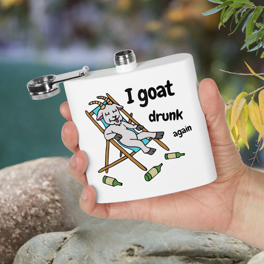 Goat Hip Flask 6oz