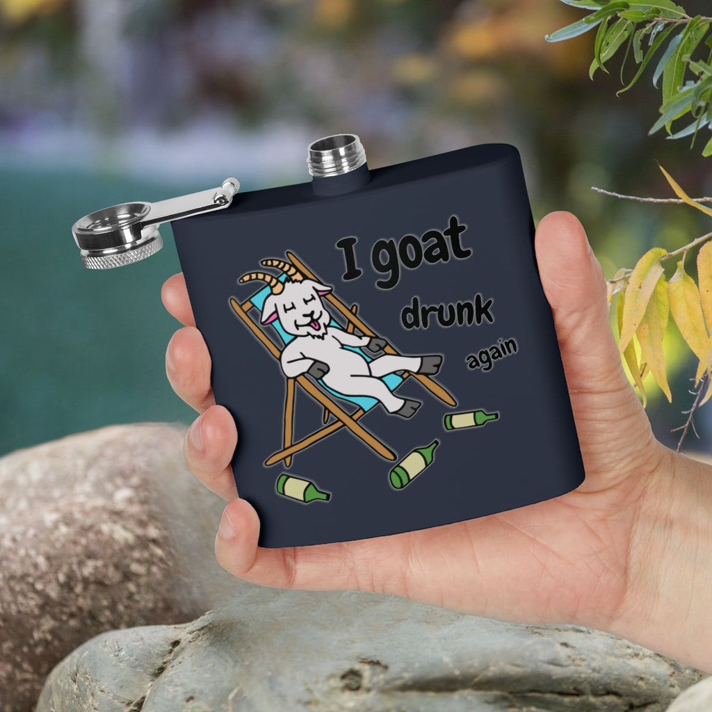 Goat Hip Flask 6oz