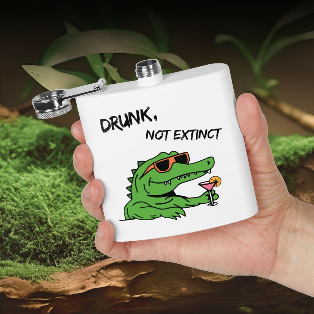 Crocodile Hip Flask 6oz