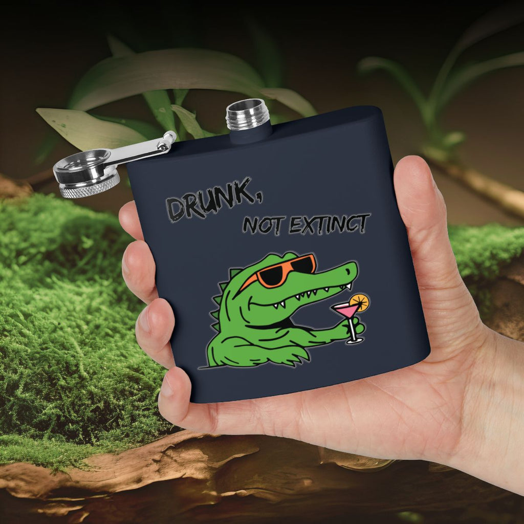 Crocodile Hip Flask 6oz