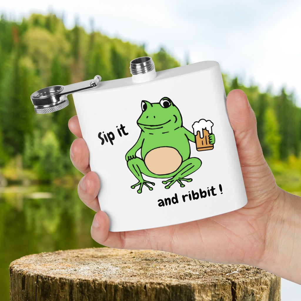 Frog Hip Flask 6oz