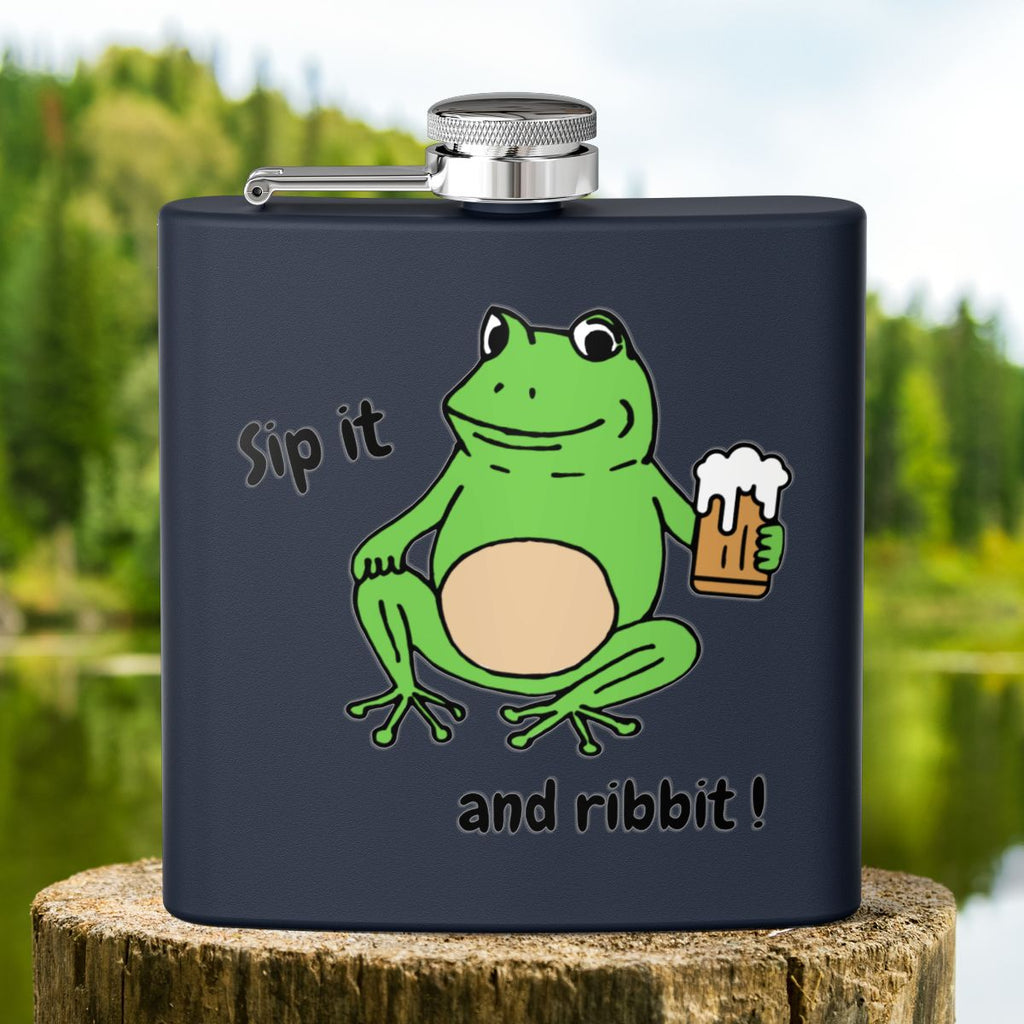 Frog Hip Flask 6oz