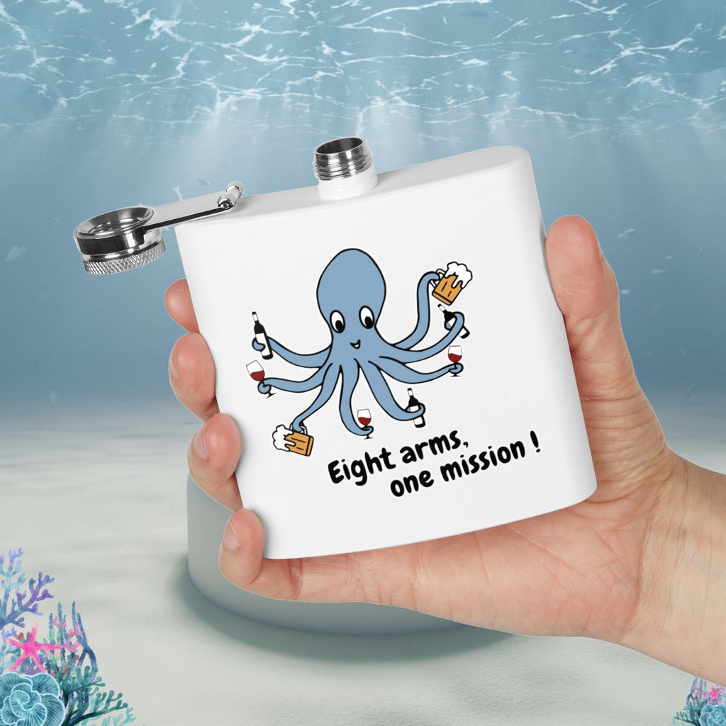 Octopus Hip Flask 6oz