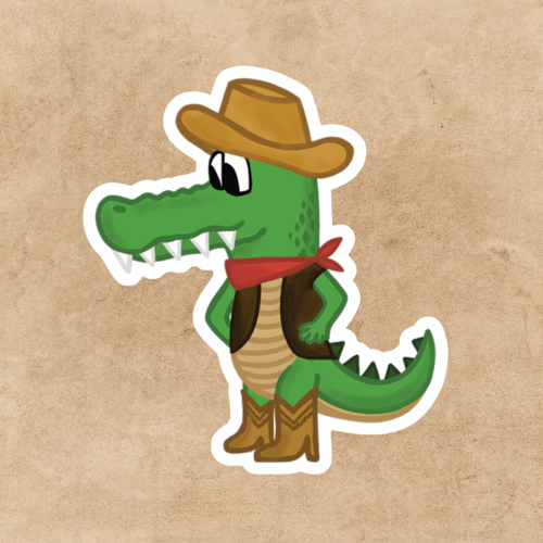 Alligator cowboy - Stickers